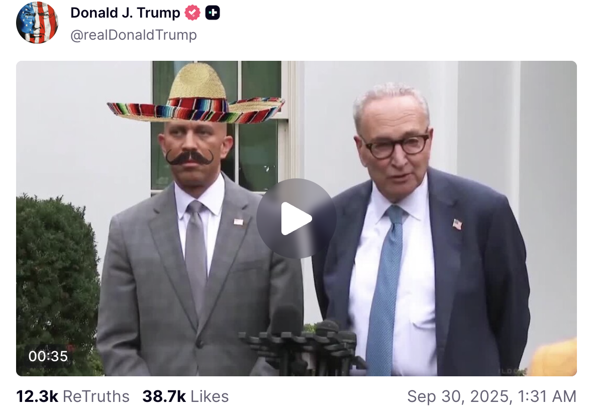 Donny posted a racist deep fake AI video