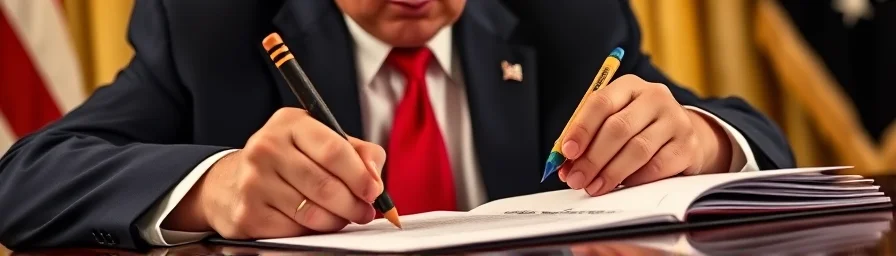 Donny Signing an Executive Order