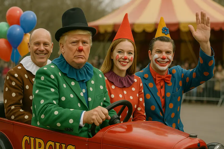 Evidence of Donny's clown car operation is everywhere