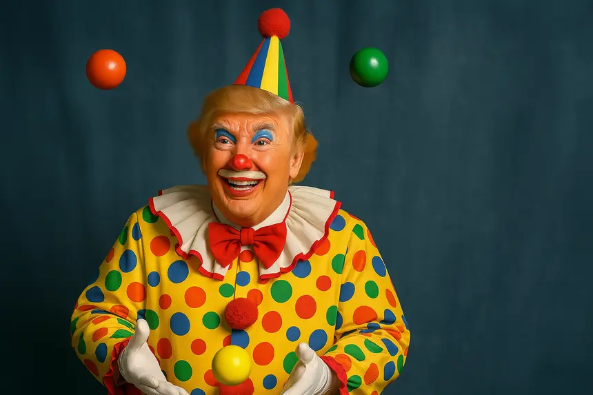 Donny Clown Juggling - Landscape